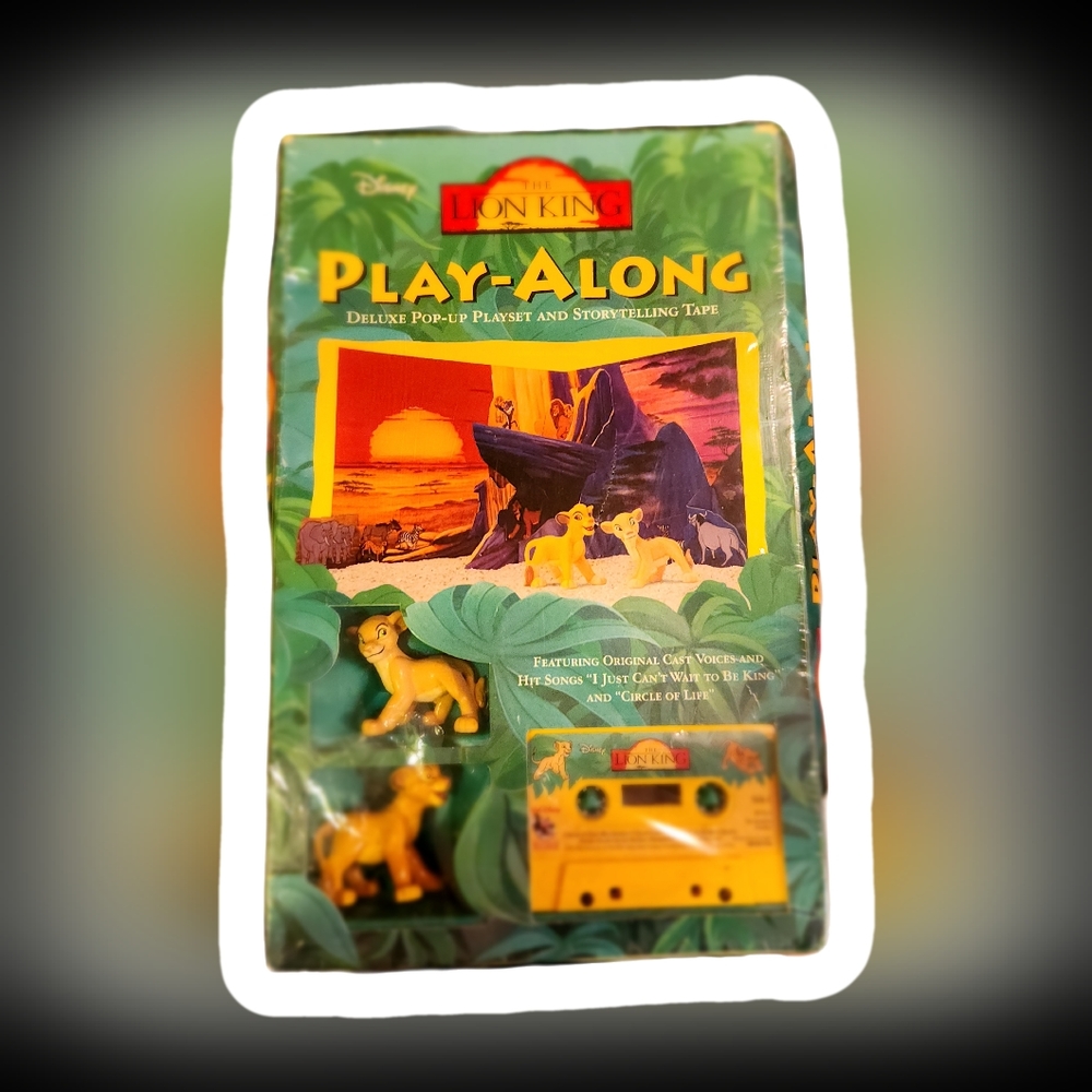Disney the Lion King play-along Deluxe Pop-up playset and story telling tape new